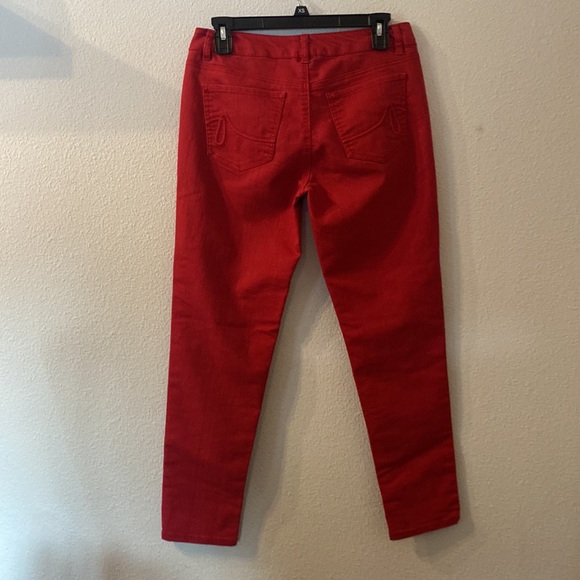 Apt. 9 skinny leg red jeans size 4R - Picture 4 of 4